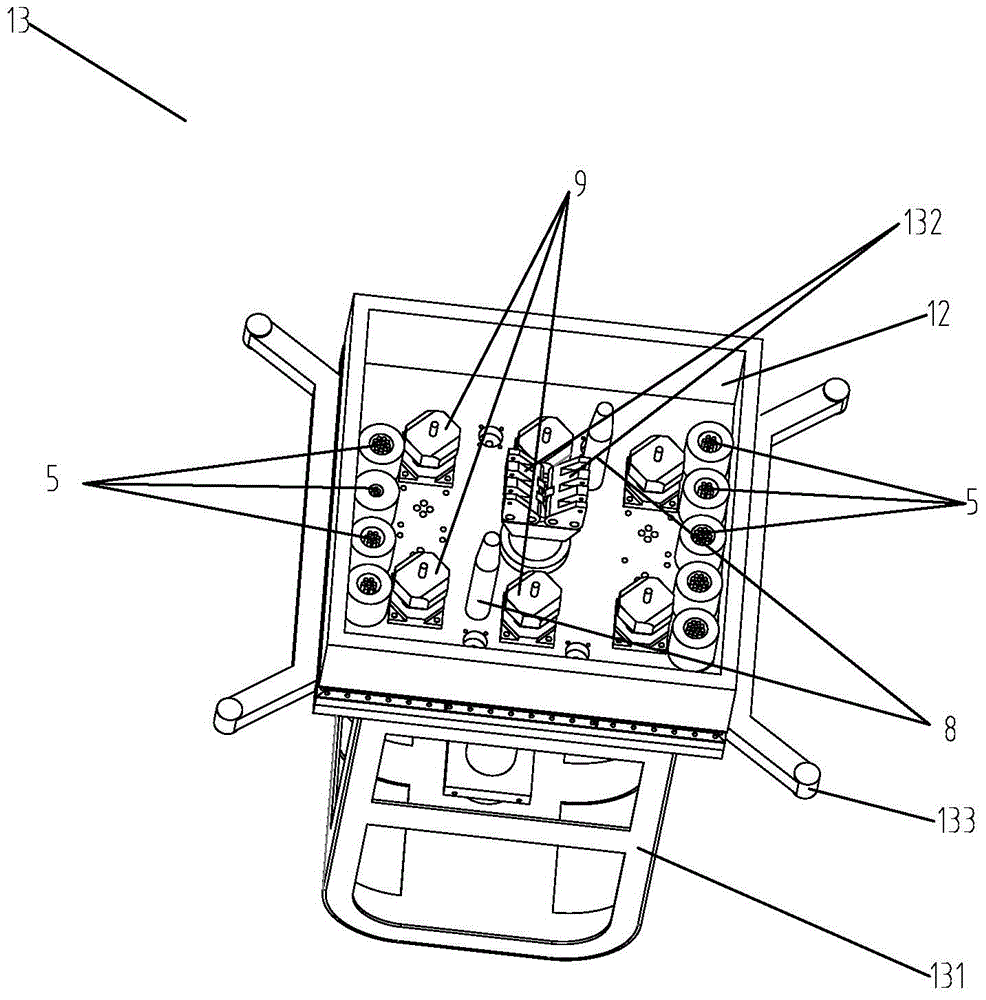 Electro-hydraulic combination type underwater control system butt joint device