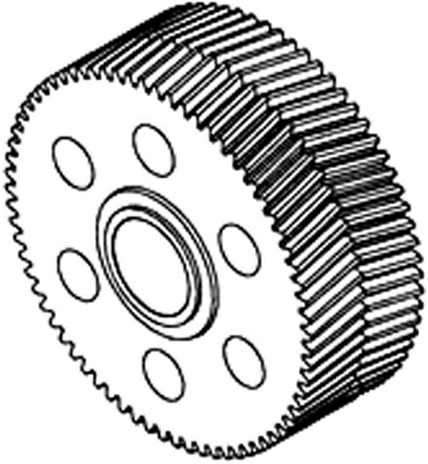 Tooth splicing machining method for machining herringbone gears