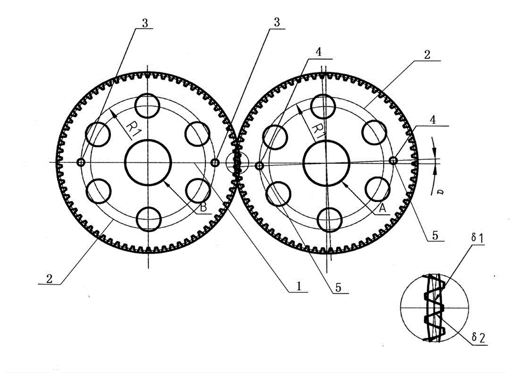 Tooth splicing machining method for machining herringbone gears