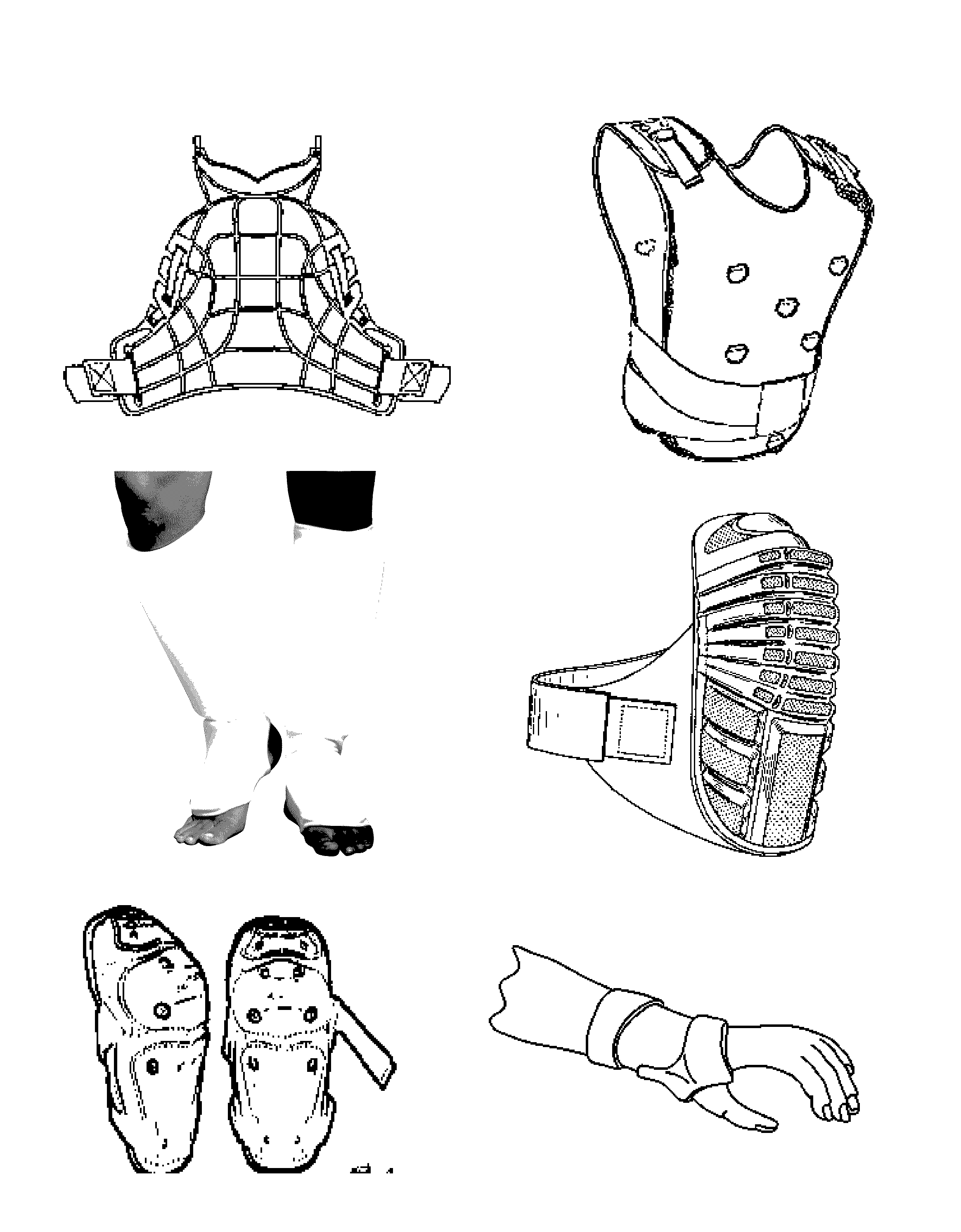 Composite devices and methods for providing protection against traumatic tissue injury