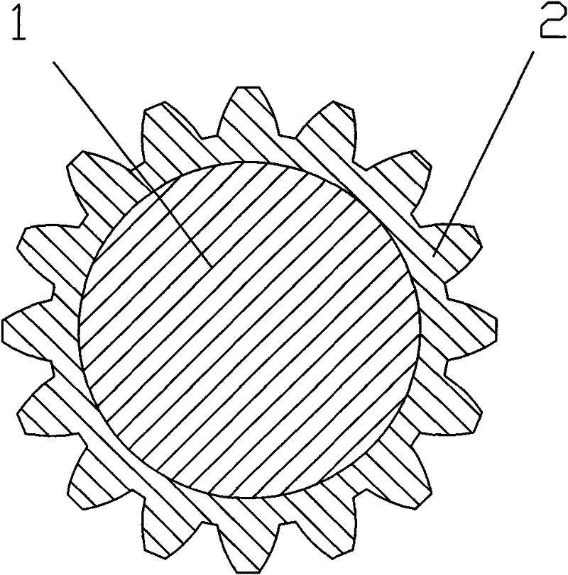 Iron-based gradient structure gear and manufacturing method thereof