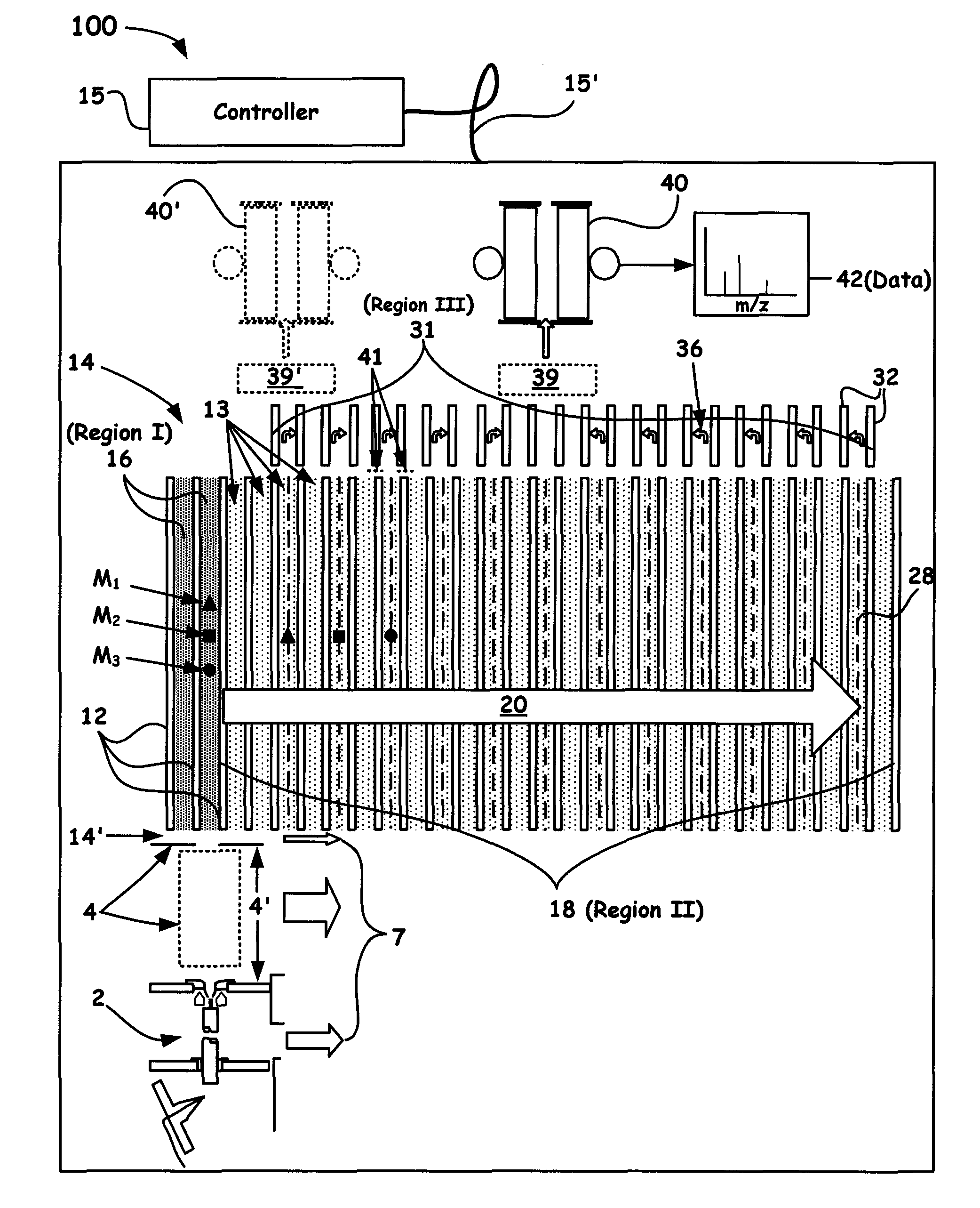 High duty cycle ion storage/ion mobility separation mass spectrometer