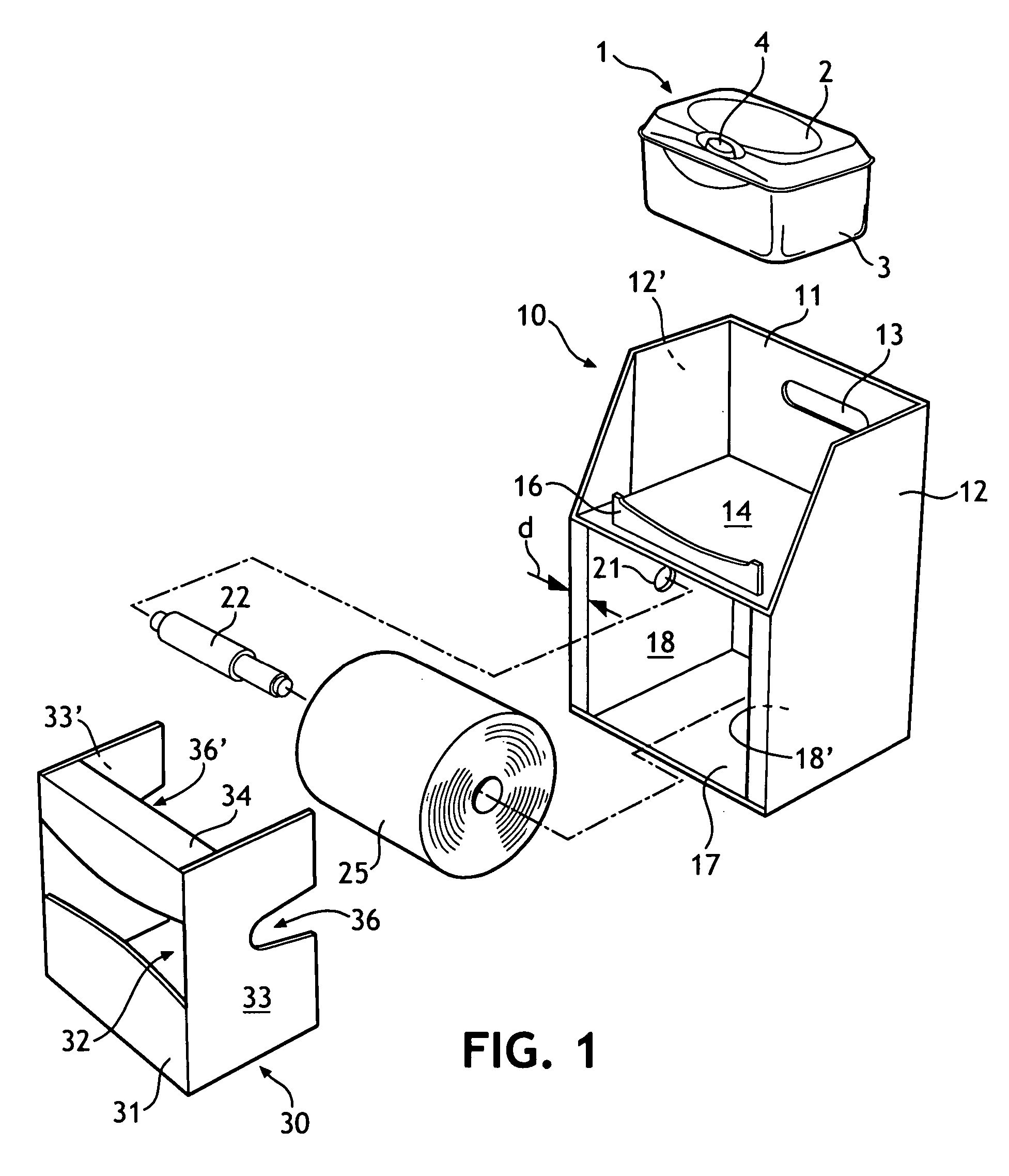 Trial kit for toilet paper and moist wipes