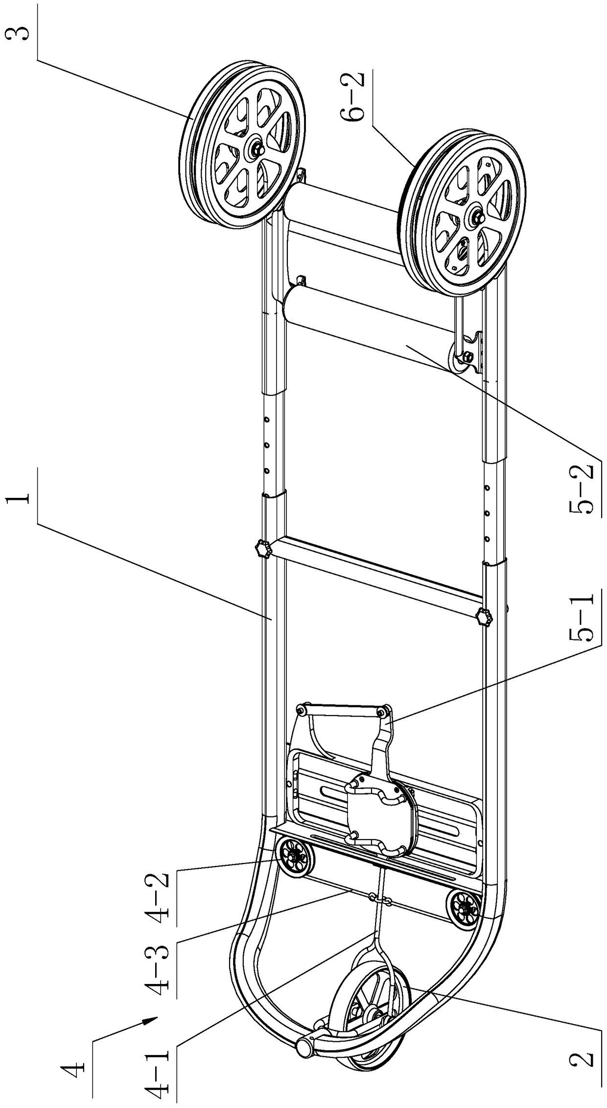 Push-pull bicycle training device