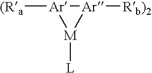 Aromatic monomer-and conjugated polymer-metal complexes