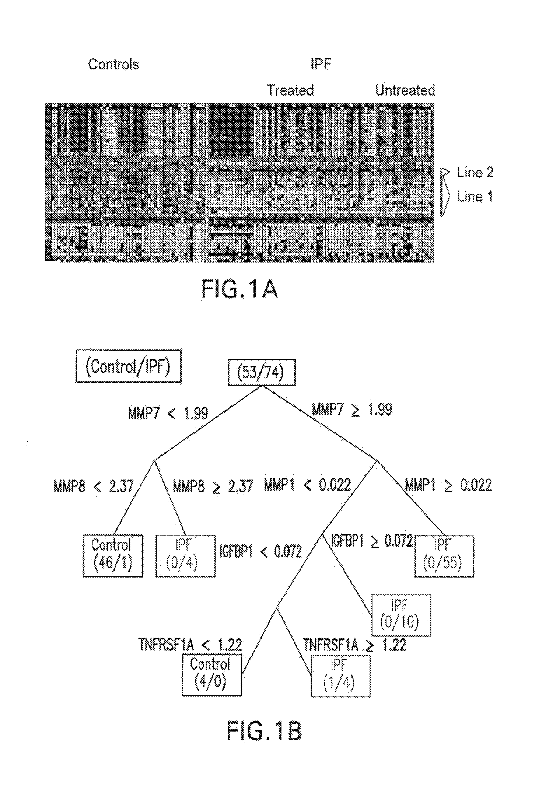 Marker Panels For Idiopathic Pulmonary Fibrosis Diagnosis And Evaluation