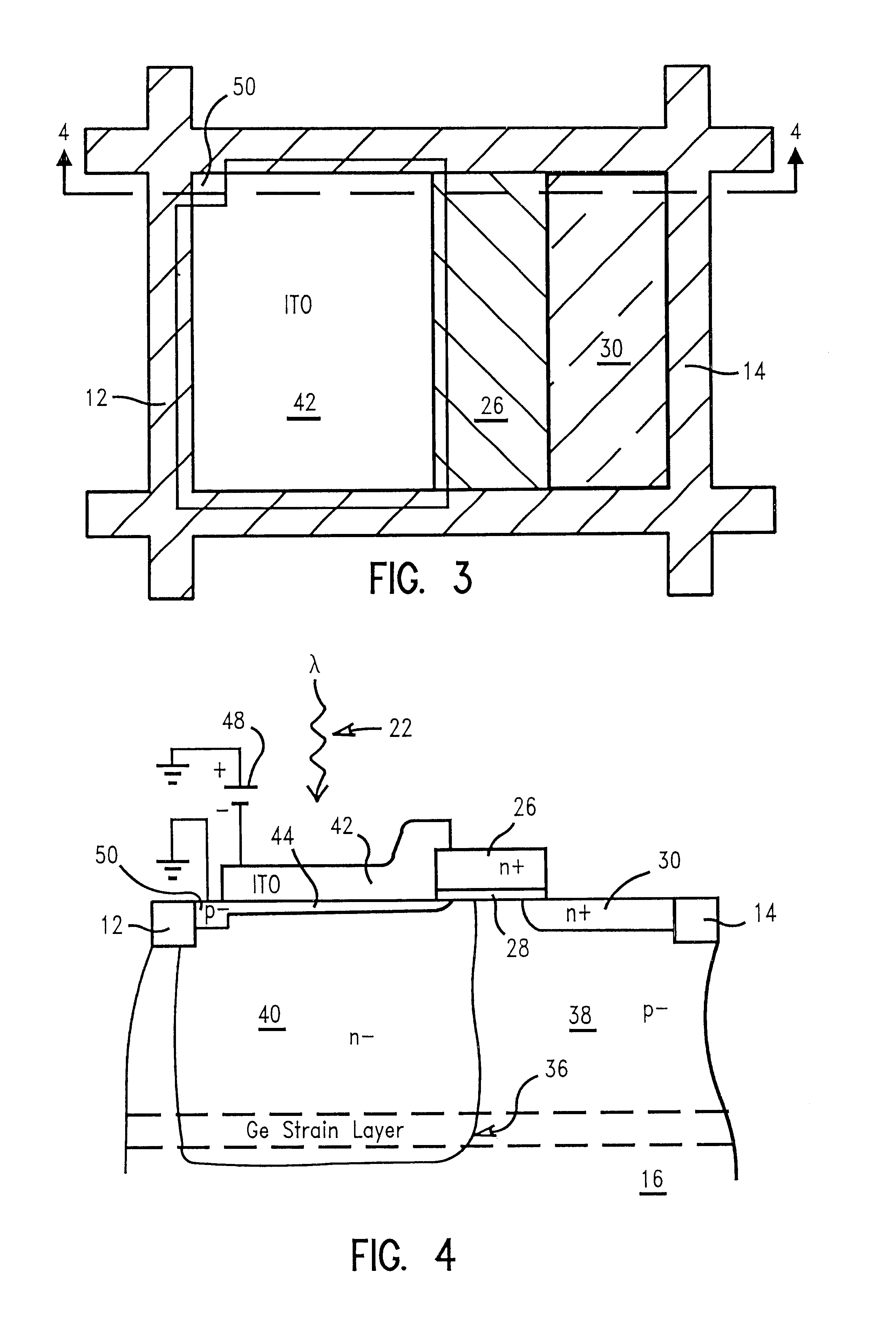 Method of detecting electromagnetic radiation with bandgap engineered active pixel cell design