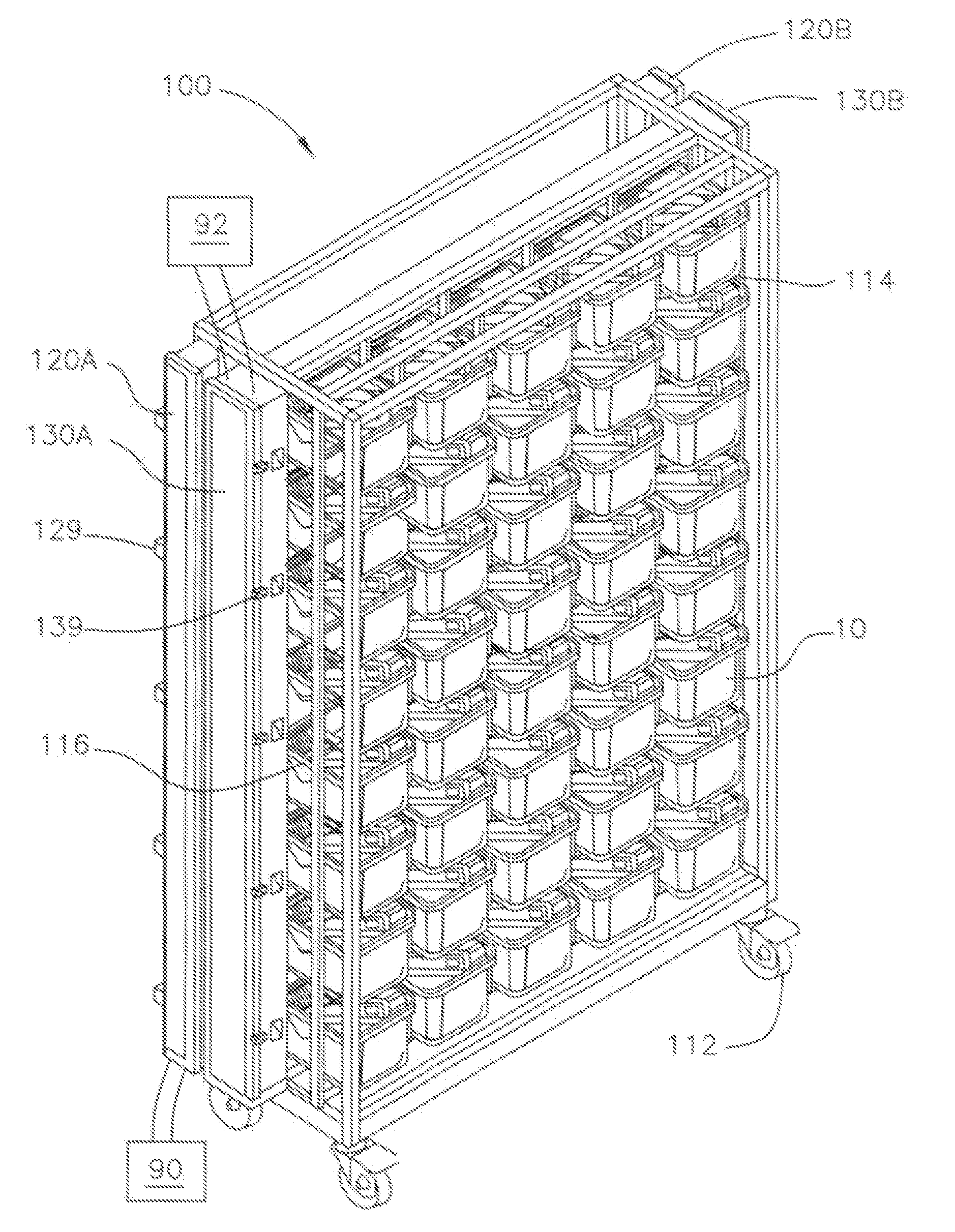 Ventilated animal cage assembly