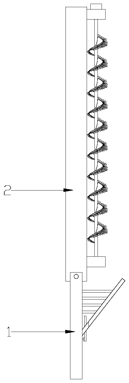 Snow cover fall preventiondevice for snow removing type photovoltaic roof