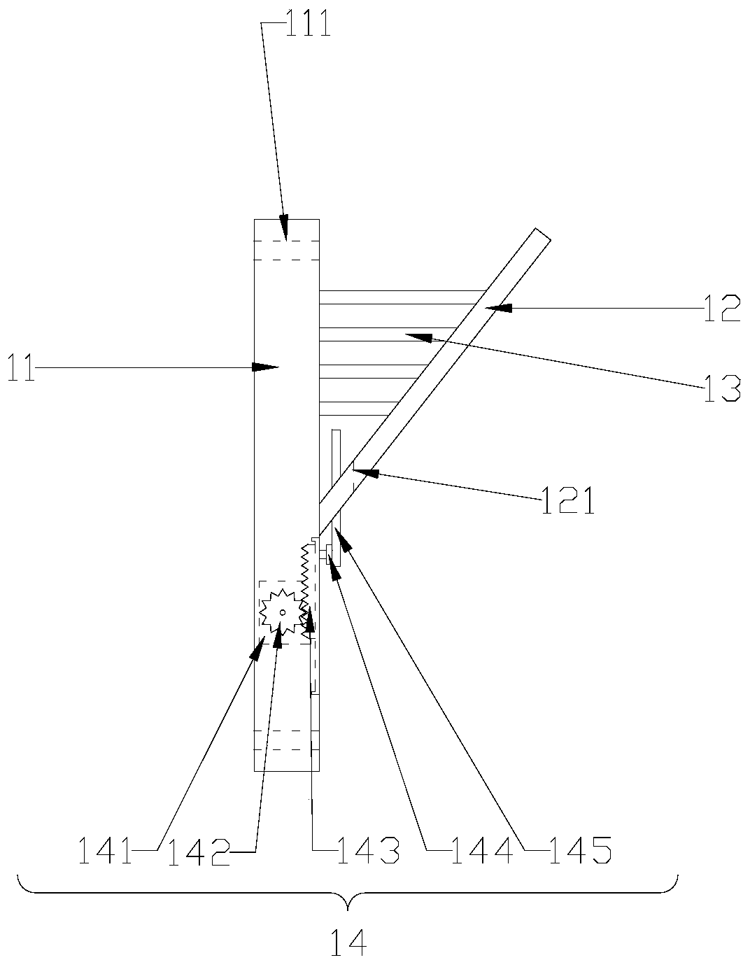 Snow cover fall preventiondevice for snow removing type photovoltaic roof