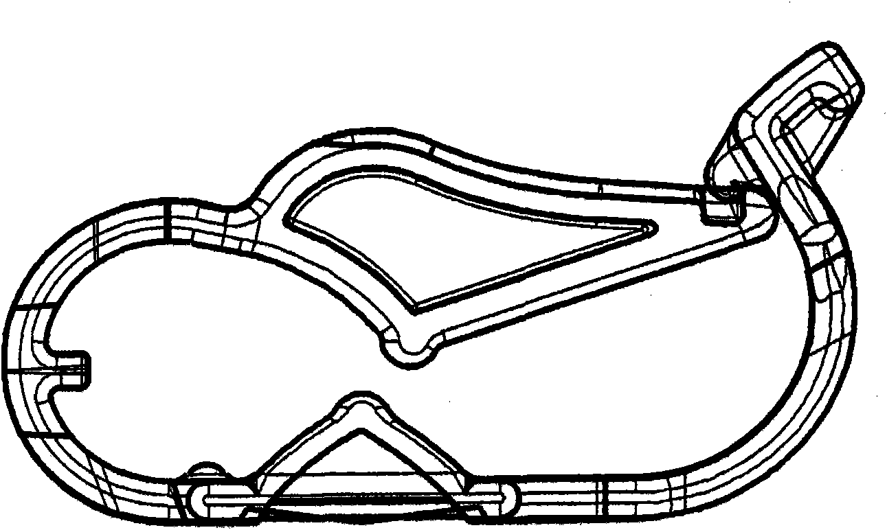 Clamp for a flexible tube, pump provided with means for opening such a clamp, and infusion kit provided with such a clamp