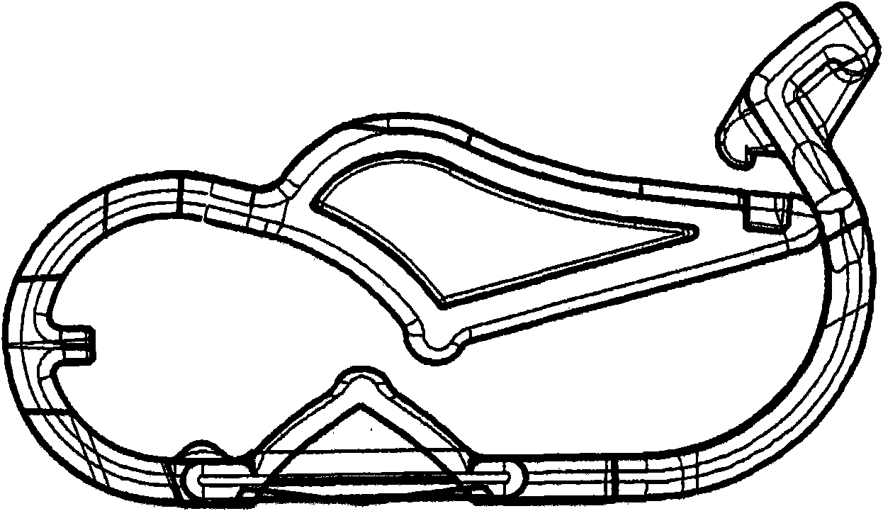 Clamp for a flexible tube, pump provided with means for opening such a clamp, and infusion kit provided with such a clamp