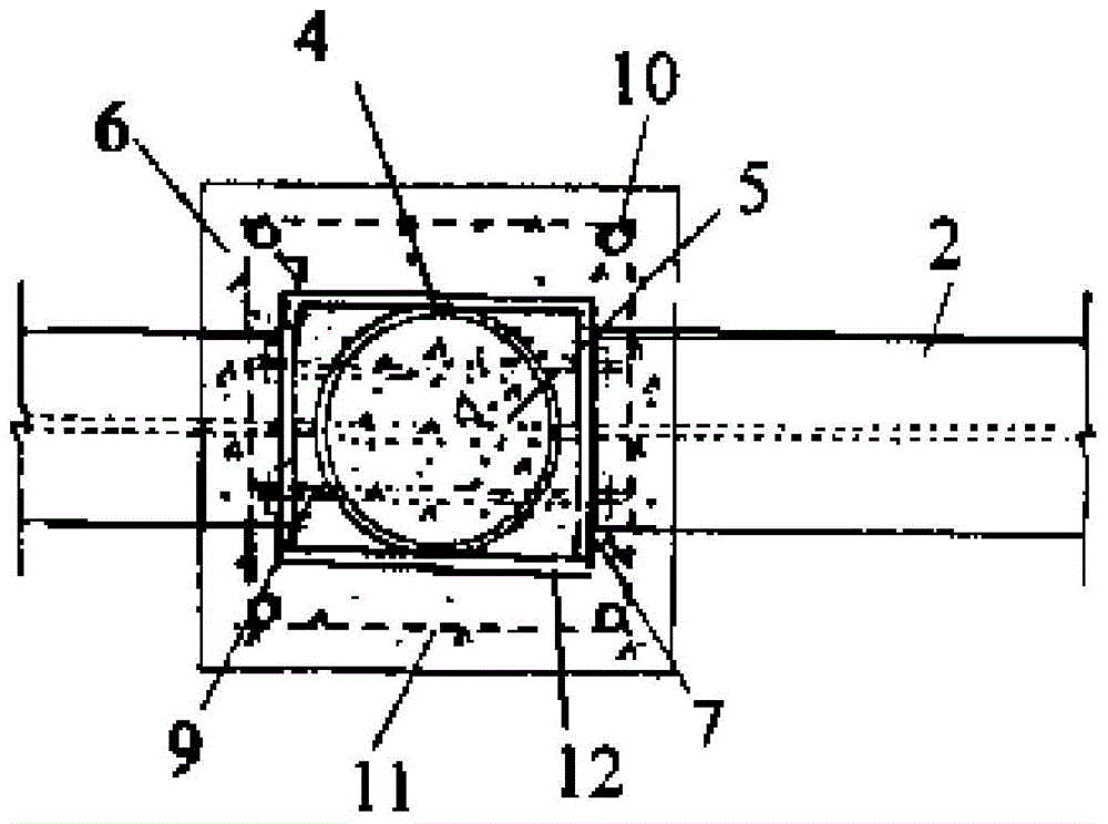 A Construction Method for Steel-Concrete Composite Frames Connected by Cross Bolts