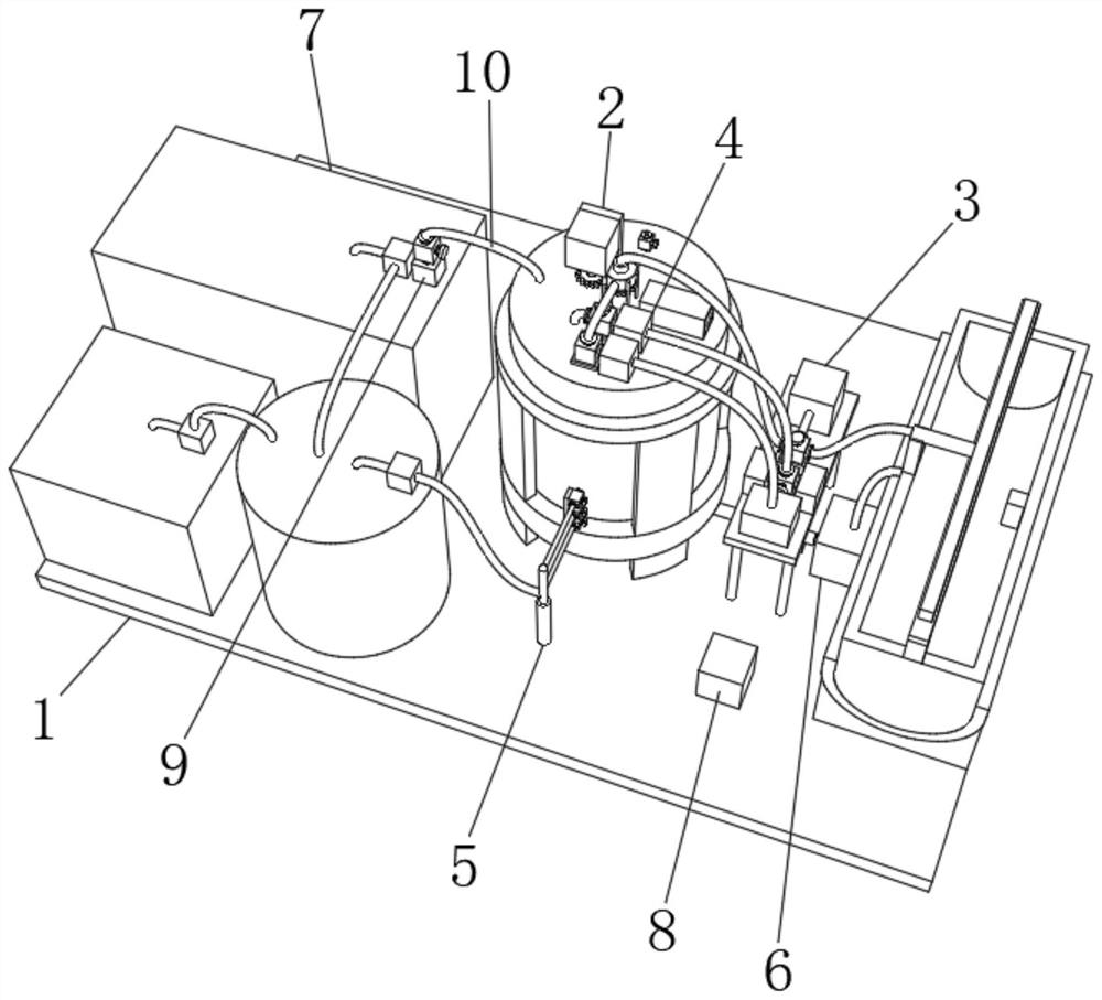 Bioleaching drying treatment device and use method thereof