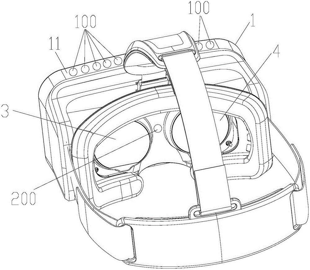 VR headset and VR headset control method