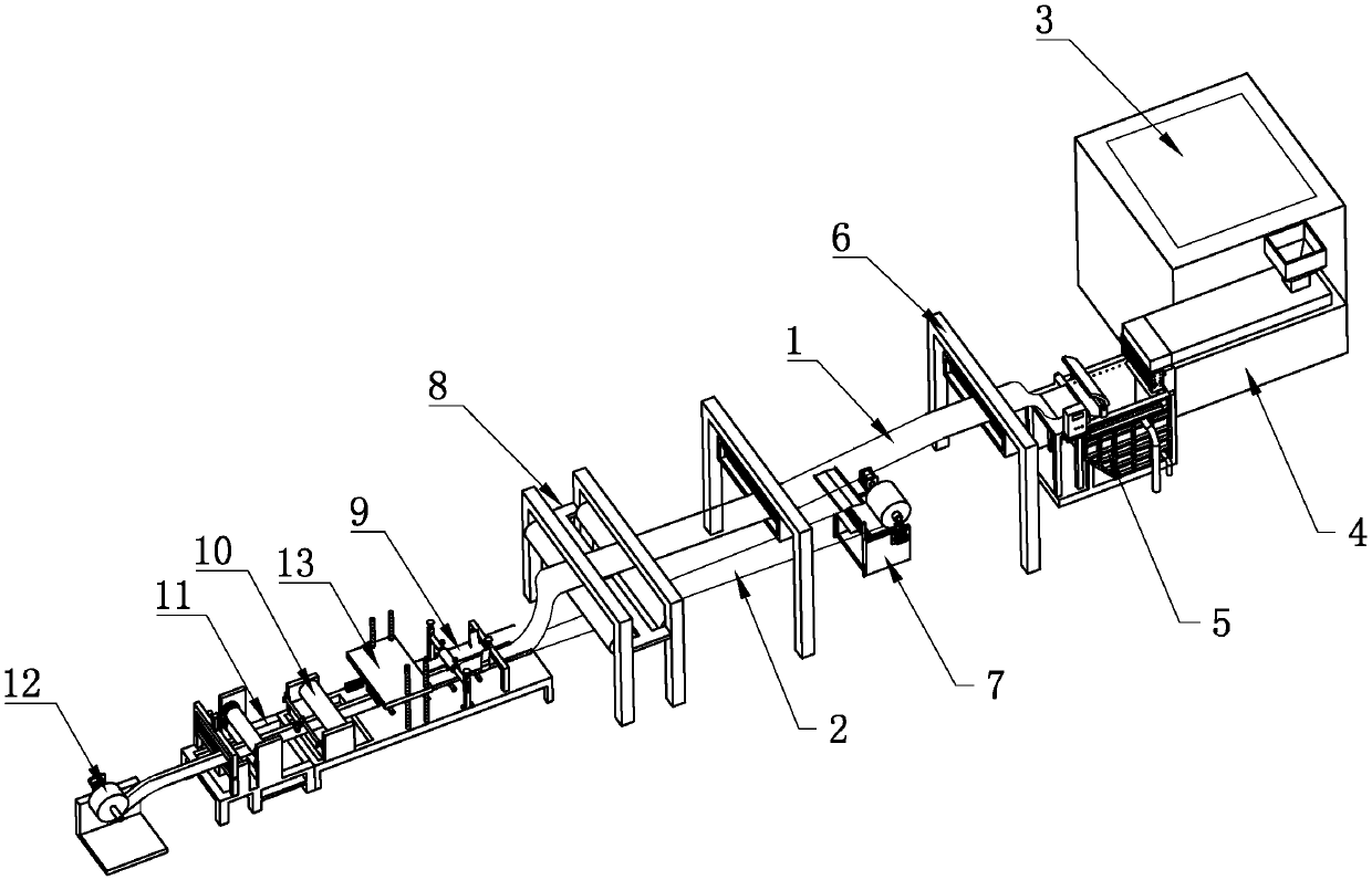 Manufacturing device and manufacturing method of engineering plastic drainage plate