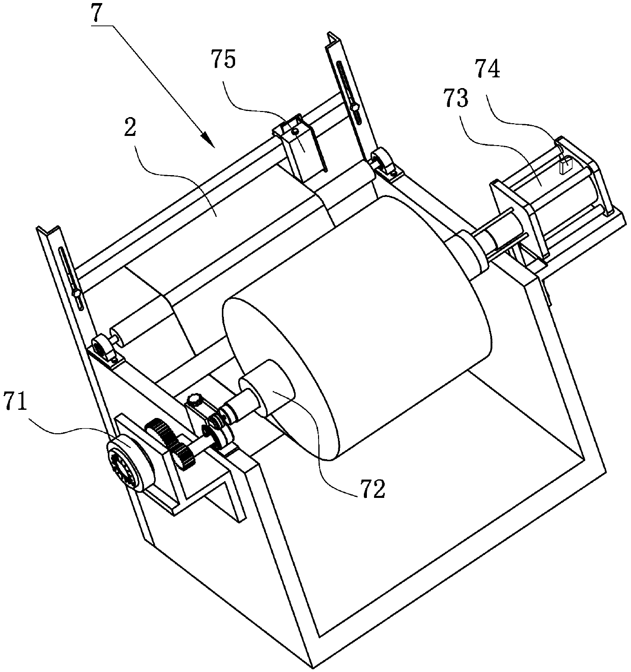 Manufacturing device and manufacturing method of engineering plastic drainage plate