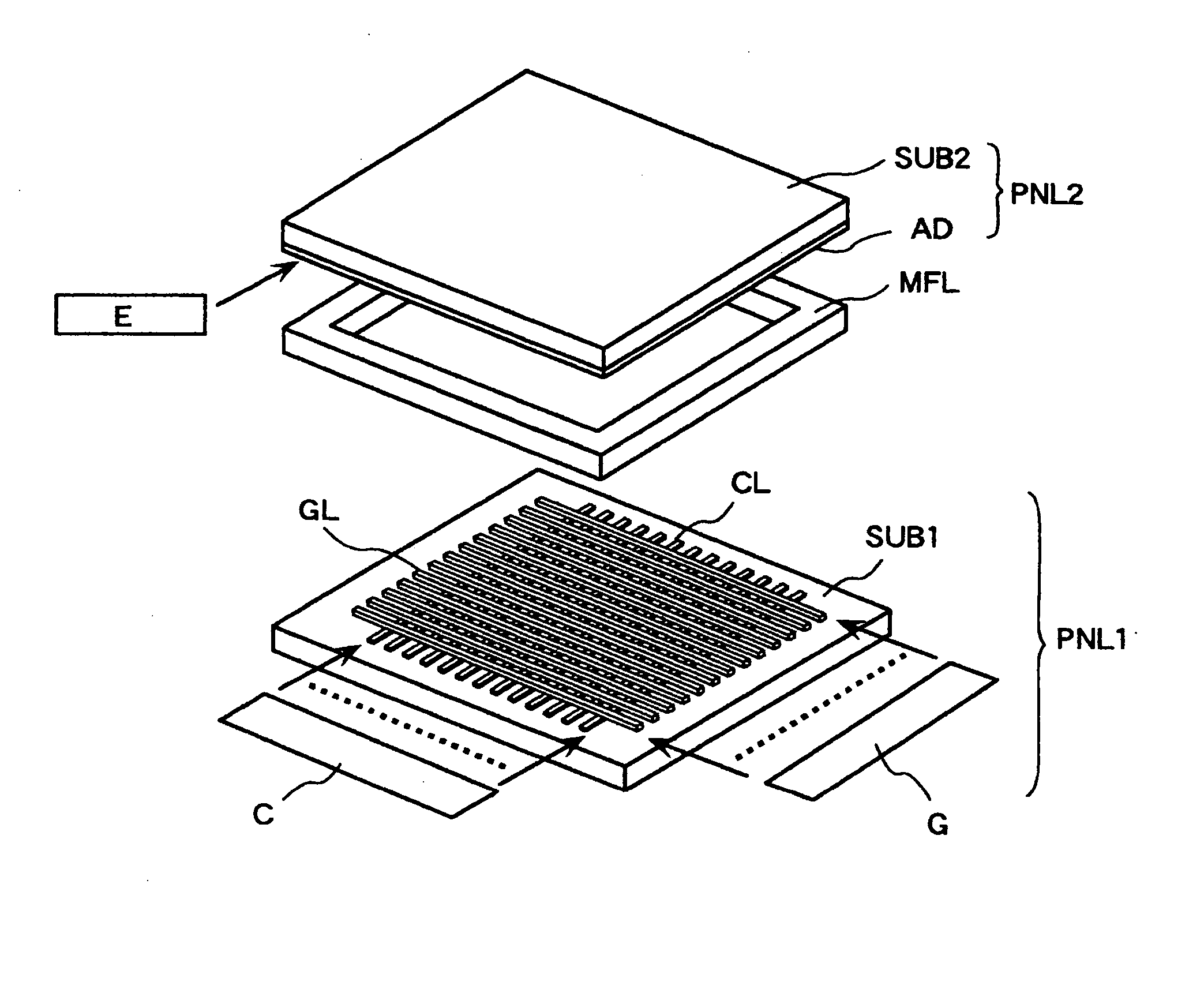 Self-luminous flat-panel display