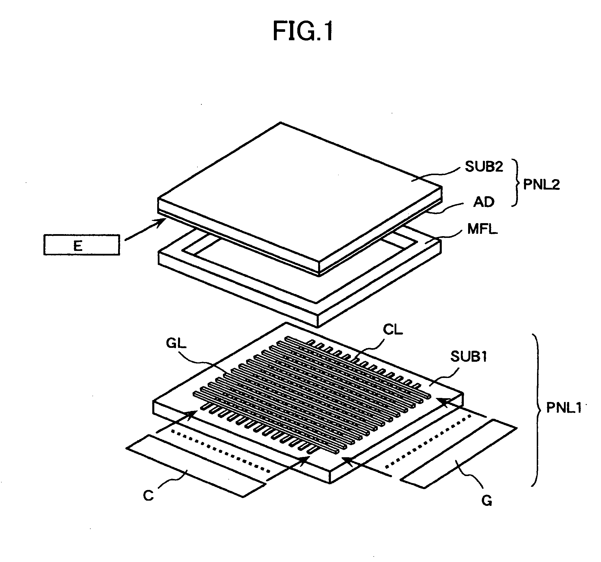 Self-luminous flat-panel display