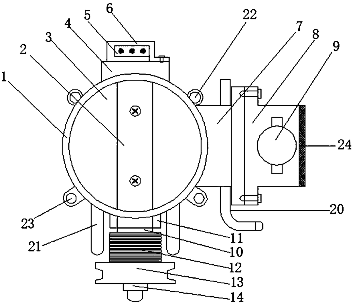 Automobile throttle body