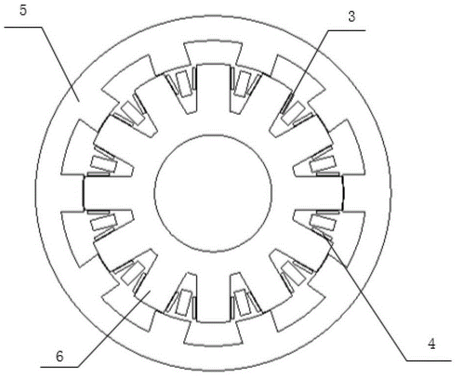 AC brushless electro-magnetic starter generator employing concentrated windings