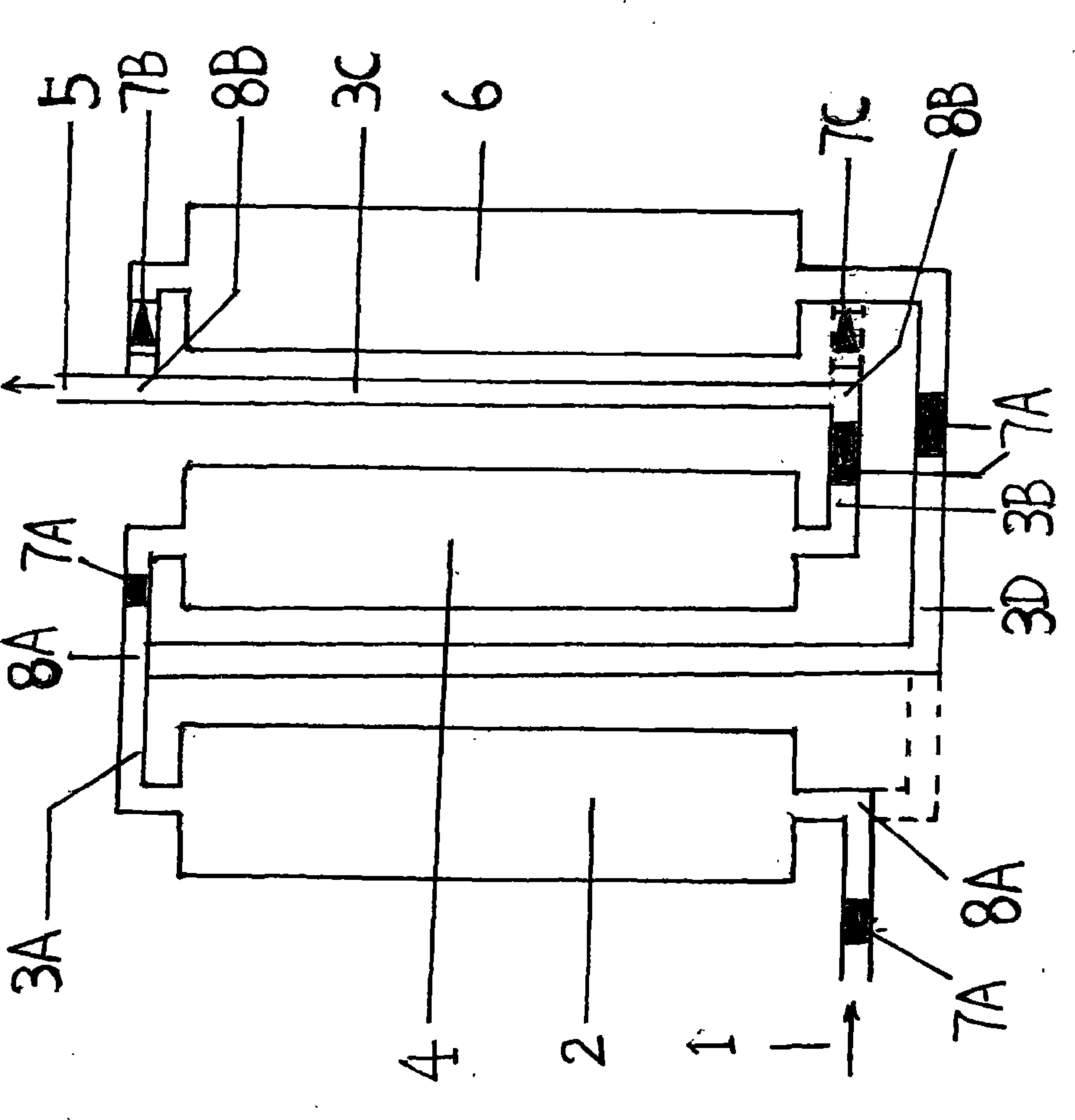 Water purifier or water purifying plant with circulating filtration function of filter elements and manufacturing method