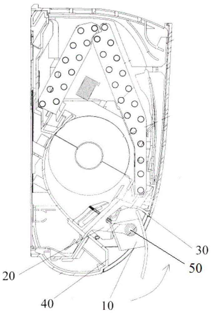 Wall-mounting air conditioner indoor unit, wall-mounting air conditioner, and air blowing control method