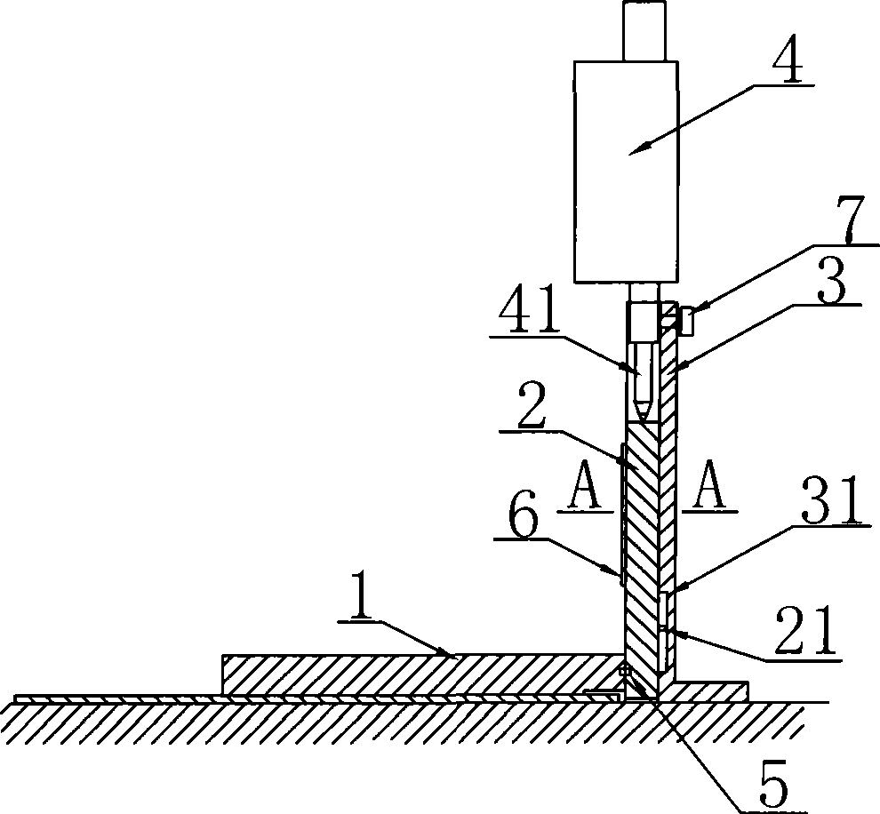 Reticule thickness measuring instrument