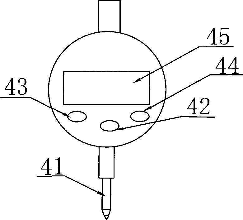 Reticule thickness measuring instrument