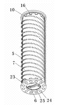 Flushing-free multistage high efficiency filter