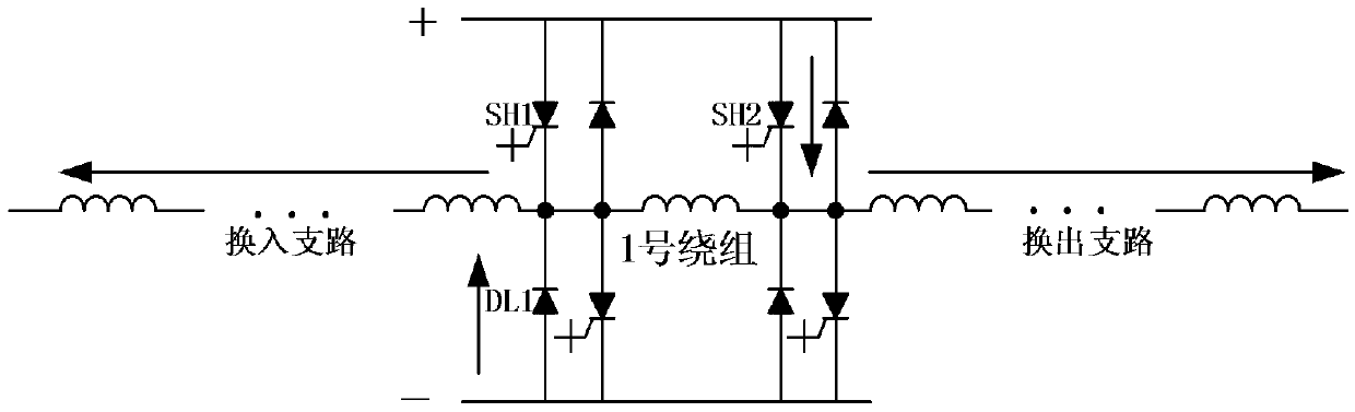 Commutation driving circuit of ring winding permanent magnet brushless DC motor