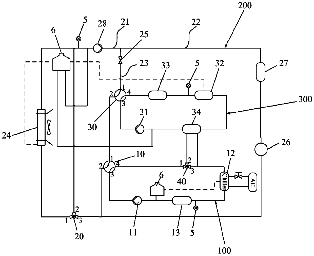 Electric vehicle thermal management system and electric vehicle