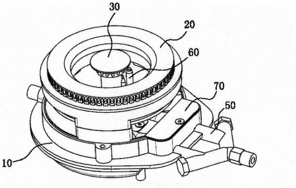 Combustor structure for gas stove