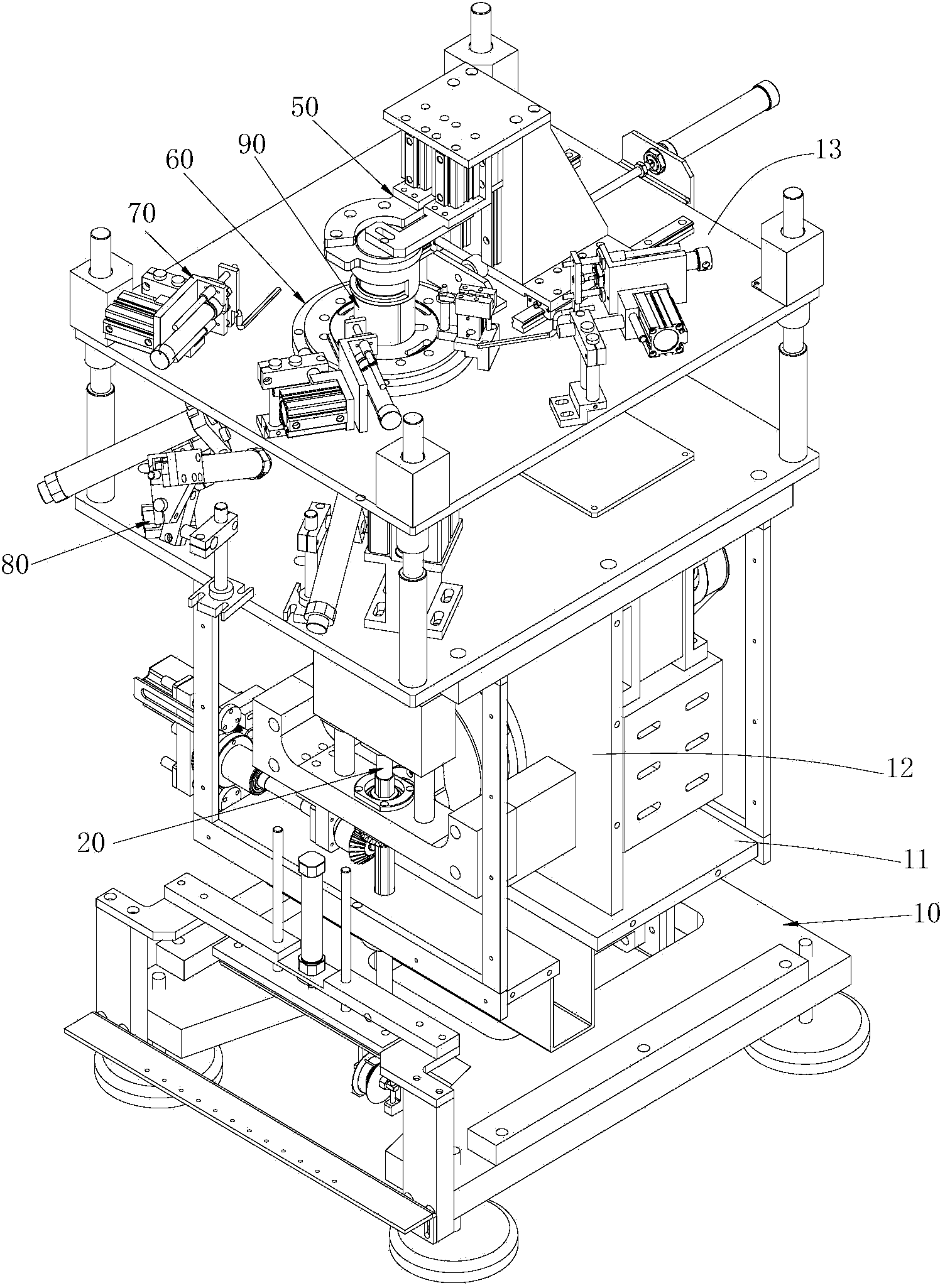 Wire winding machine for stator core of motor