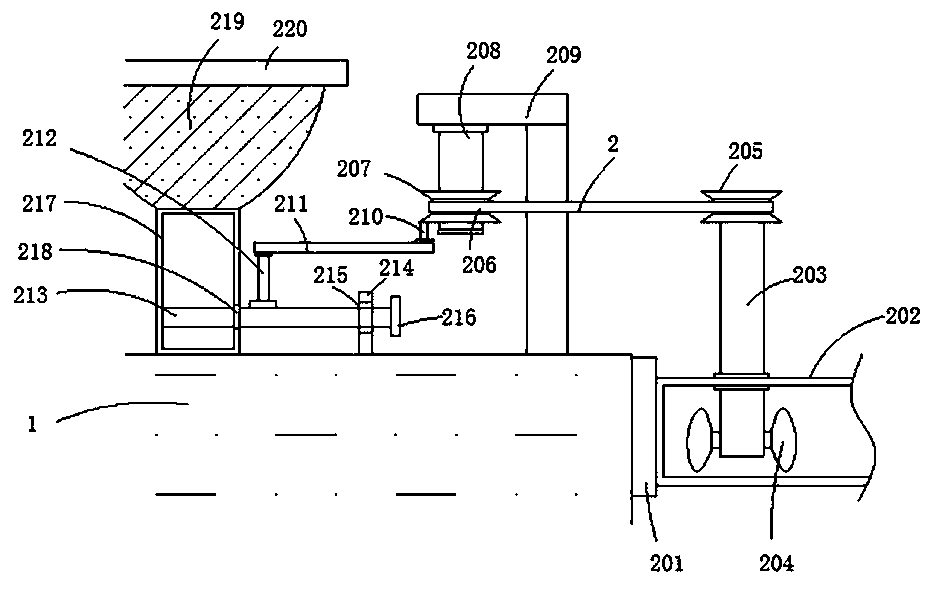 Sewage treatment uniform dosing device based on water flow transmission