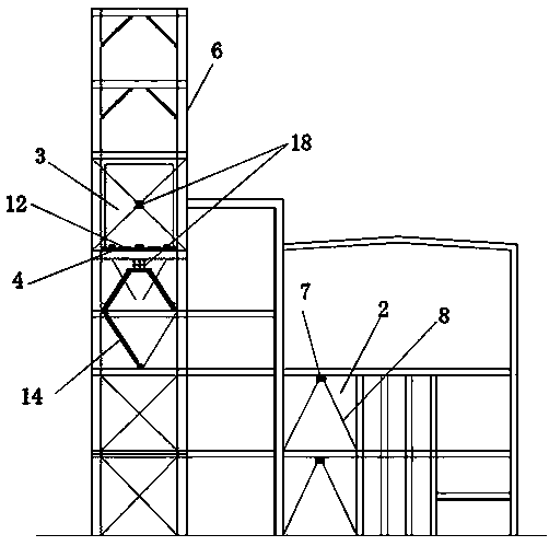 Anti-seismic toughness plant structural system comprehensively adopting seismic isolation and absorption technologies