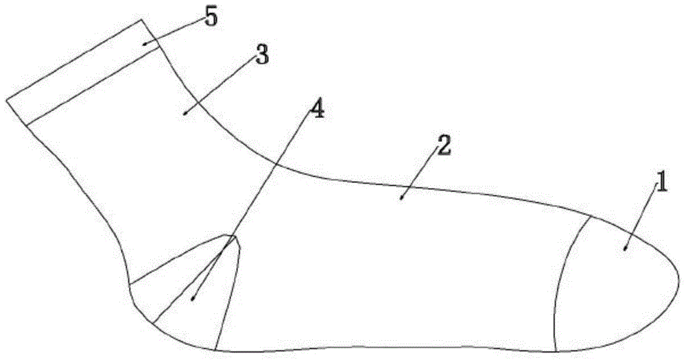 Health-care ramie socks and its weaving method