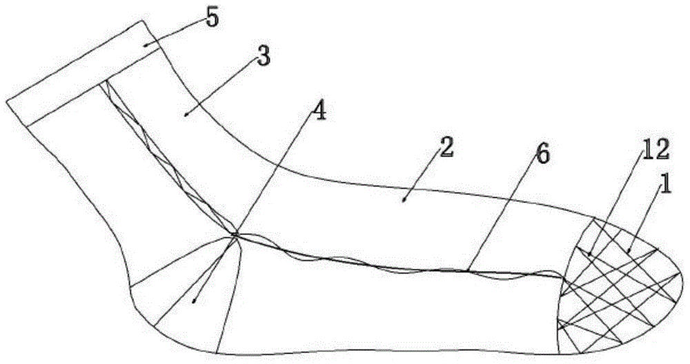 Health-care ramie socks and its weaving method