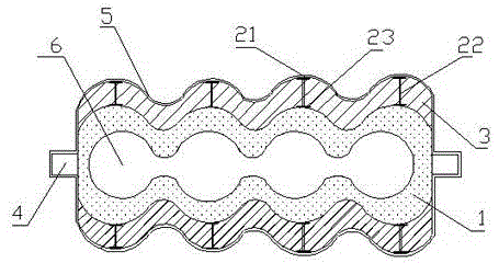 Engine dry cylinder liner machine body foam model and manufacturing method thereof