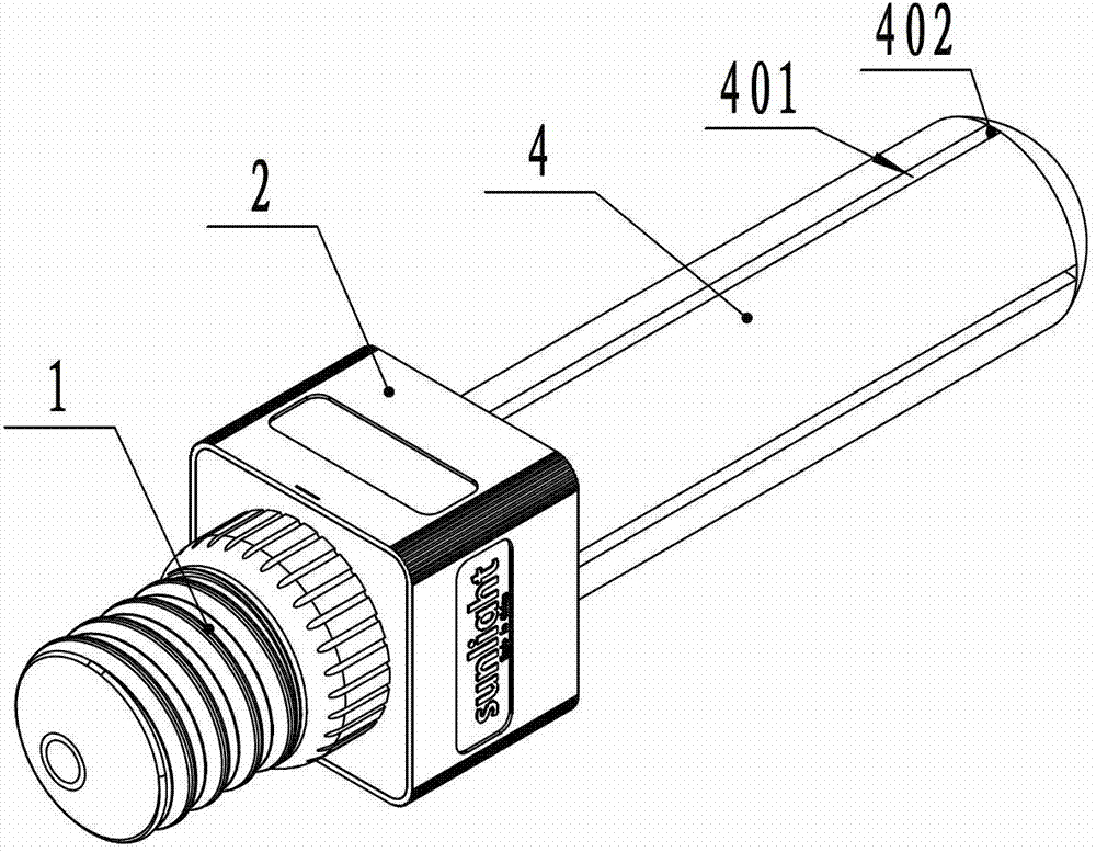 LED lamp capable of emitting light from multiple sides