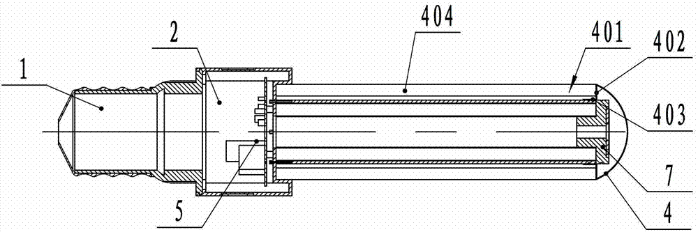 LED lamp capable of emitting light from multiple sides