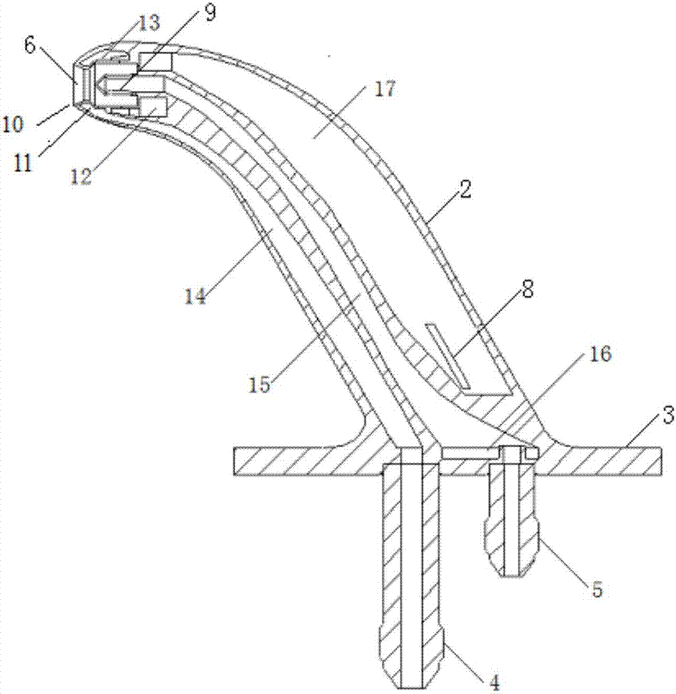 Hot air deicing total pressure sensor