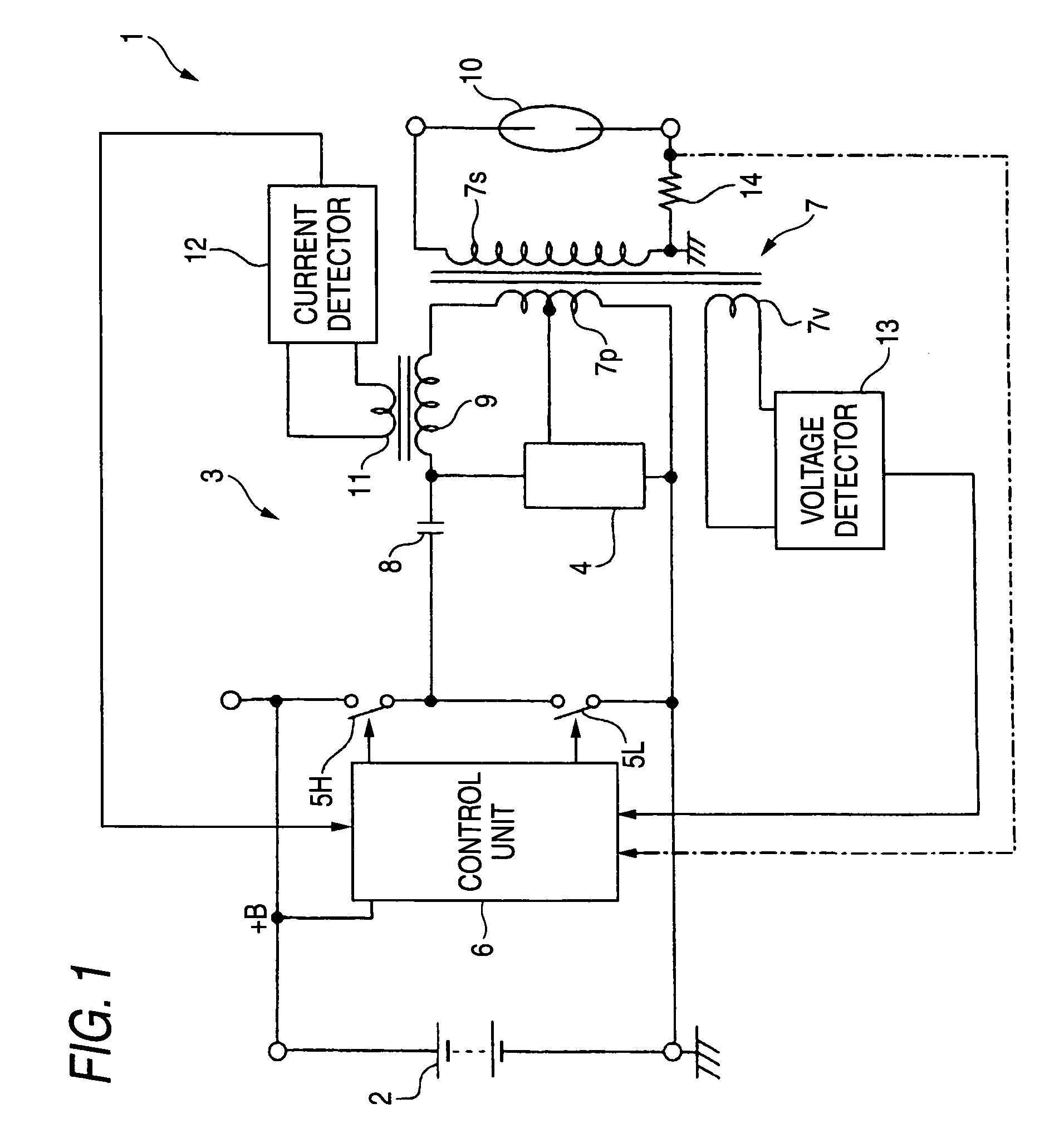 Discharge lamp lighting circuit