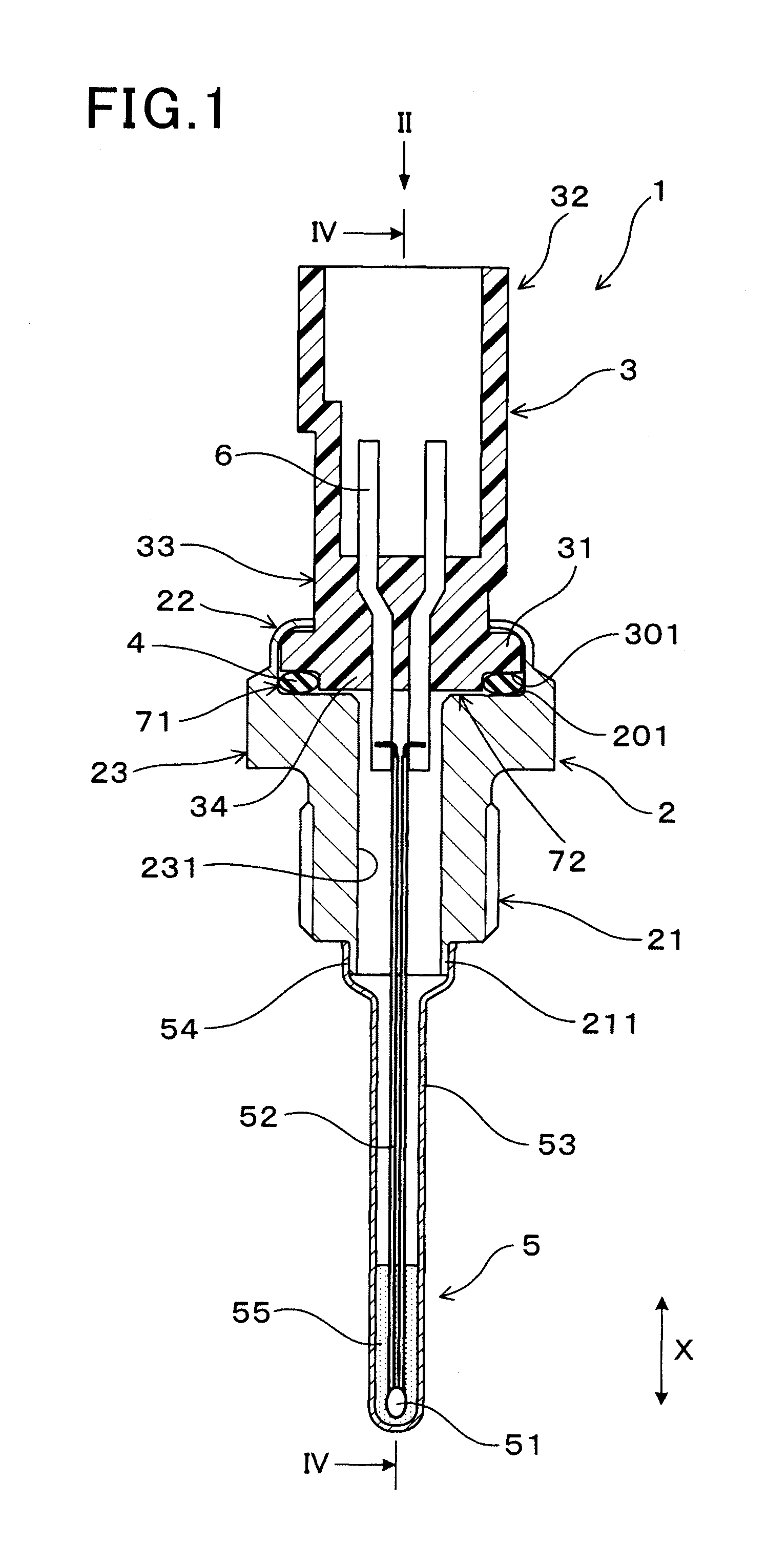 Temperature sensor and process of manufacturing same