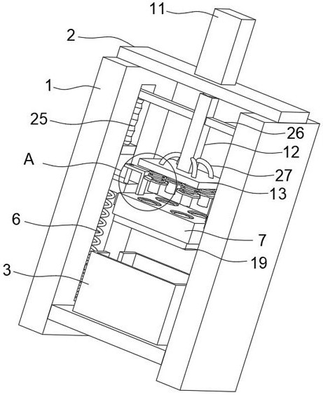 A kind of manufacturing die structure of rubber buffer ring