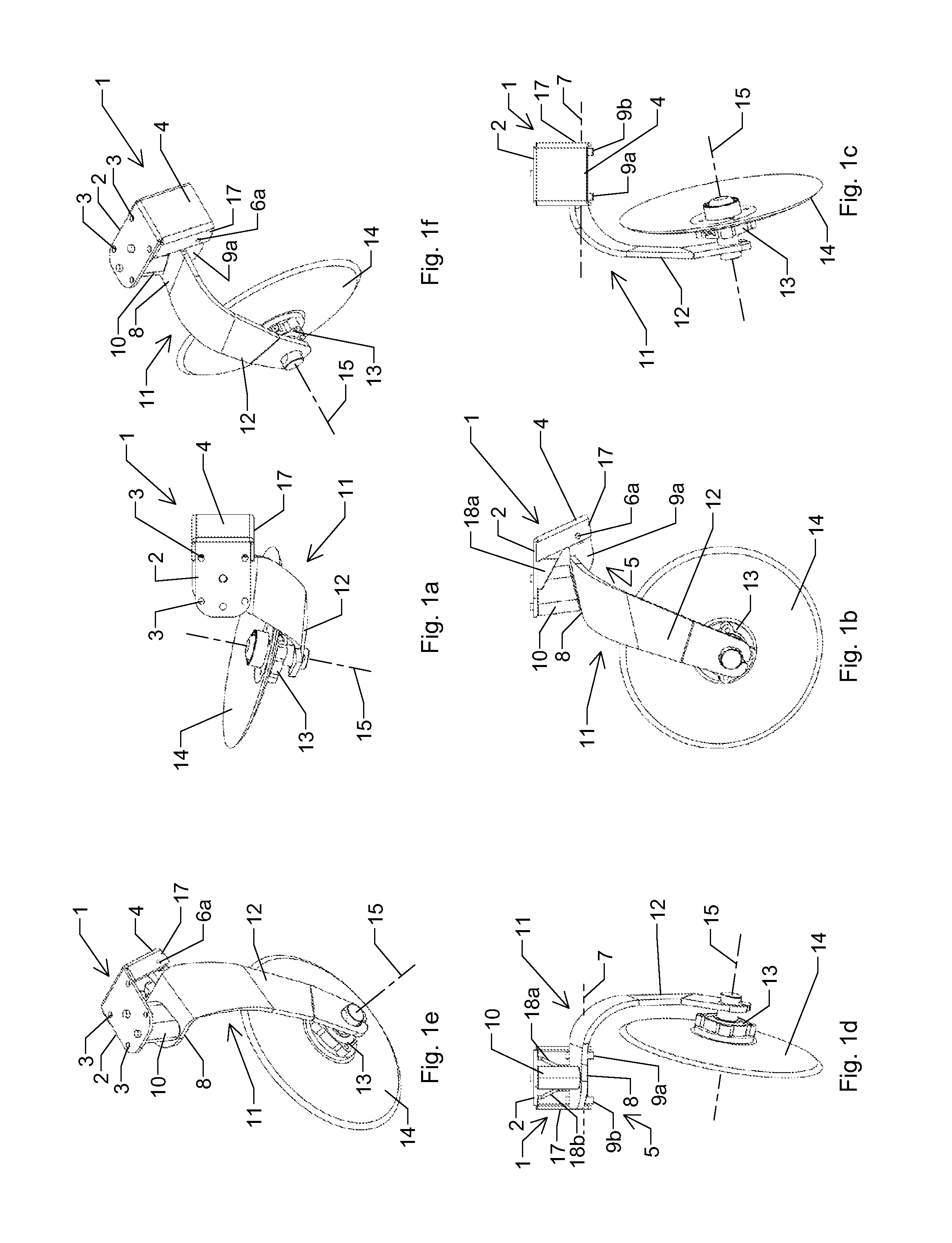 Resiliently mounted agricultural tool and implement therewith