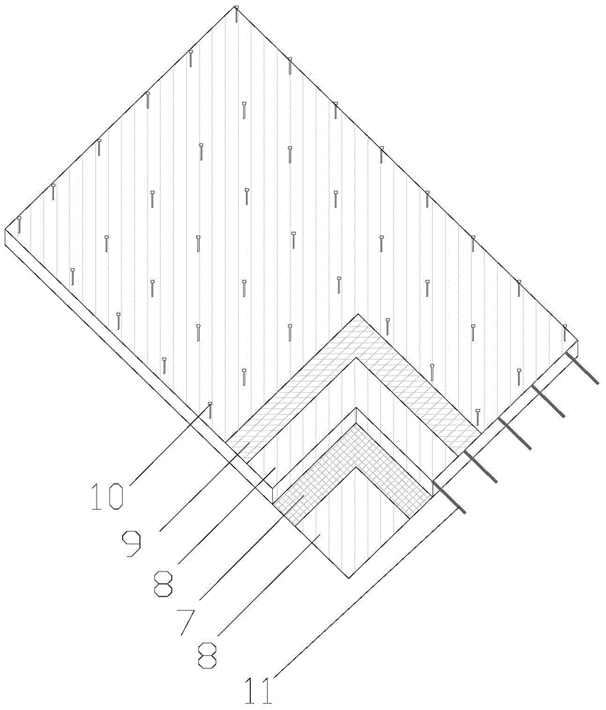 Self heat insulation laminated shear wall structure and construction process