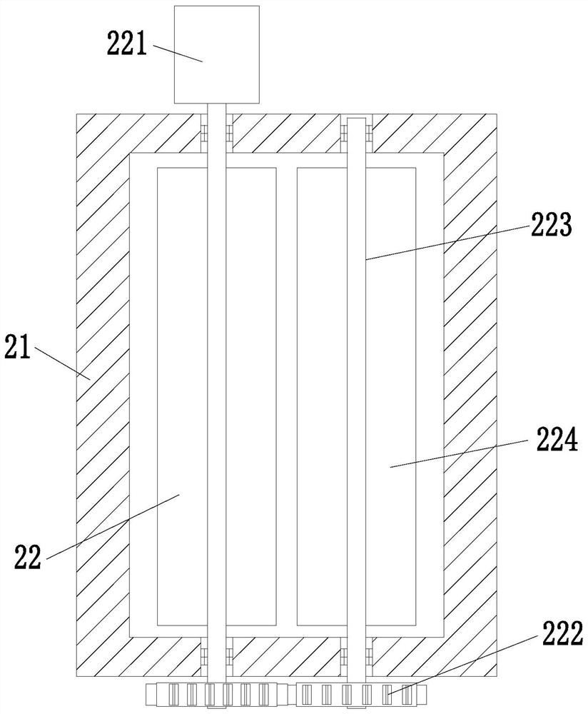 A wheat seed selection device for removing spoiled grains