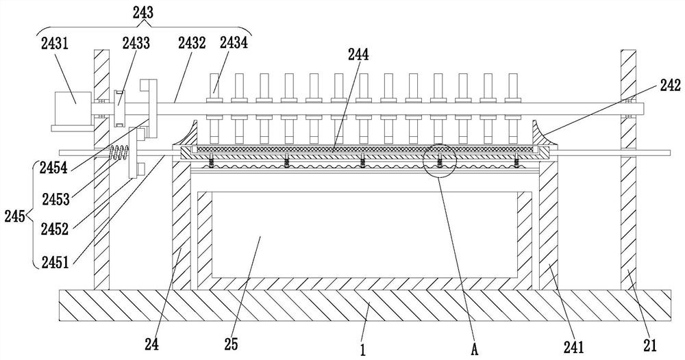 A wheat seed selection device for removing spoiled grains