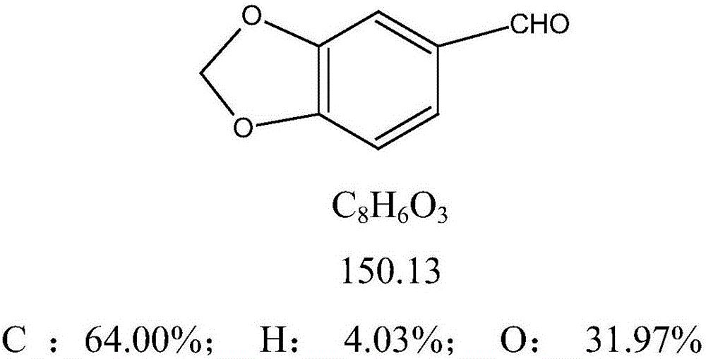 Double-tower continuous rectifying process of heliotropin